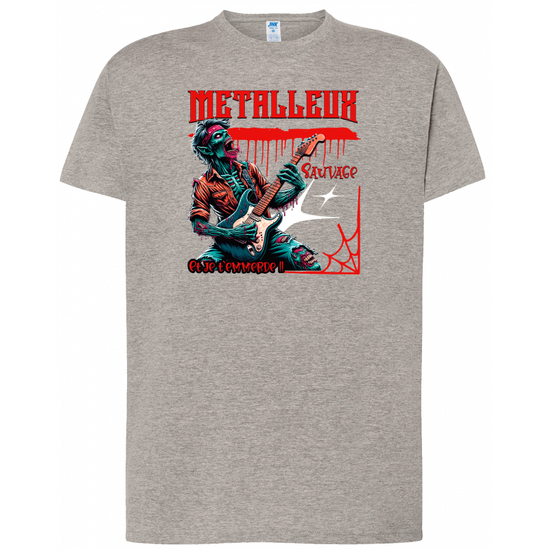 T-shirt premium - Metalleux sauvage et je t'emmerde