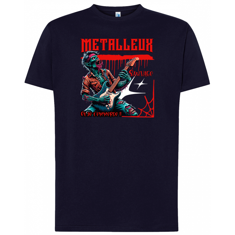 T-shirt premium - Metalleux sauvage et je t'emmerde