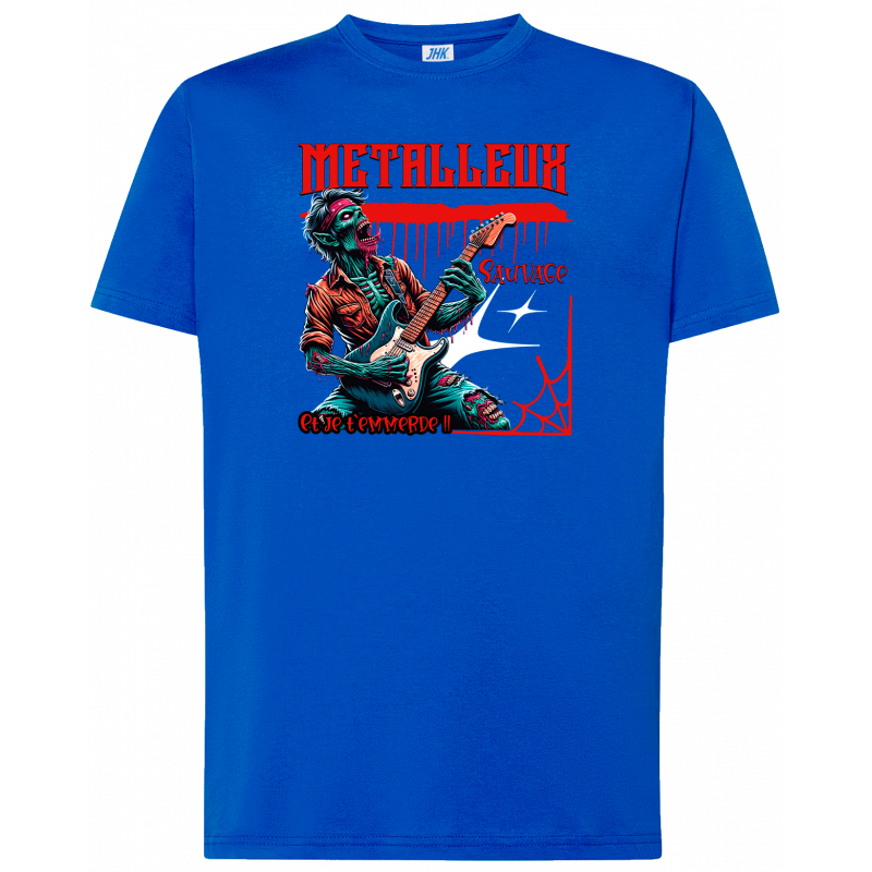 T-shirt premium - Metalleux sauvage et je t'emmerde
