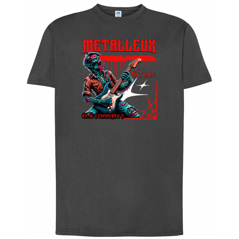 T-shirt premium - Metalleux sauvage et je t'emmerde