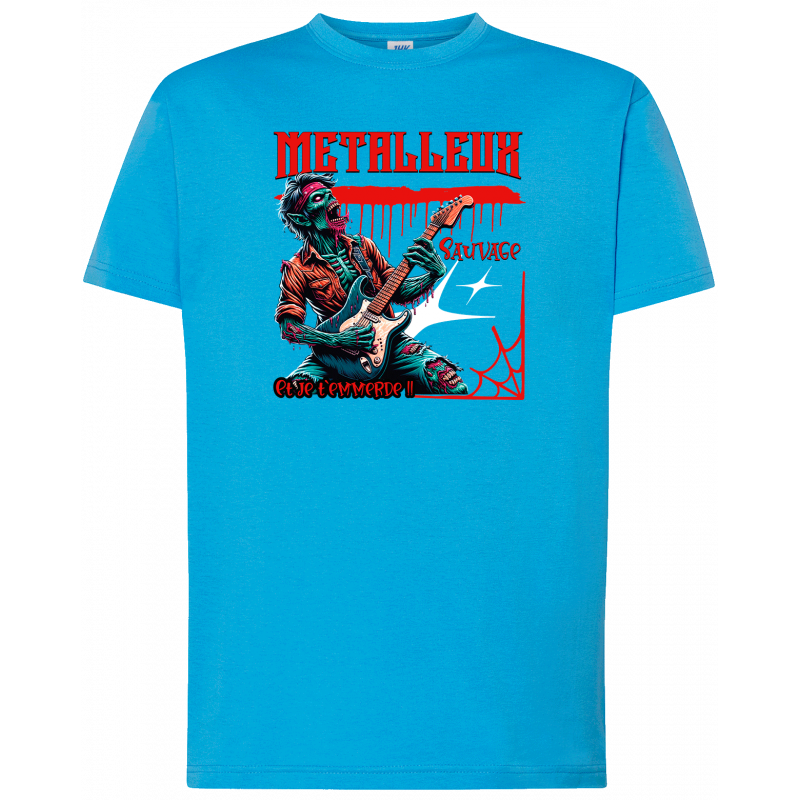 T-shirt premium - Metalleux sauvage et je t'emmerde