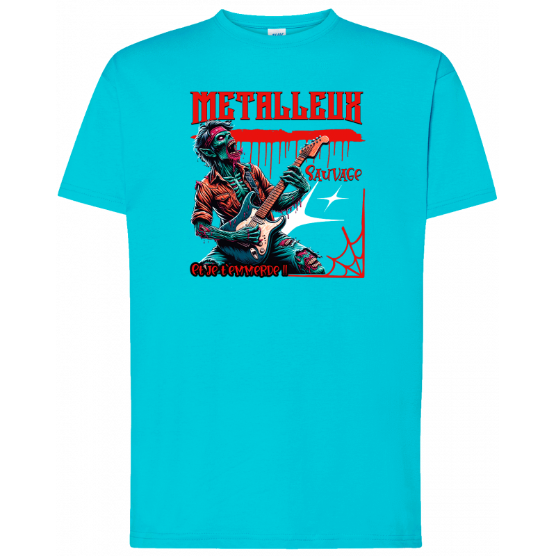 T-shirt premium - Metalleux sauvage et je t'emmerde