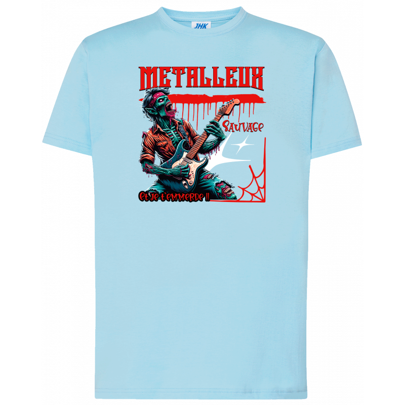 T-shirt premium - Metalleux sauvage et je t'emmerde