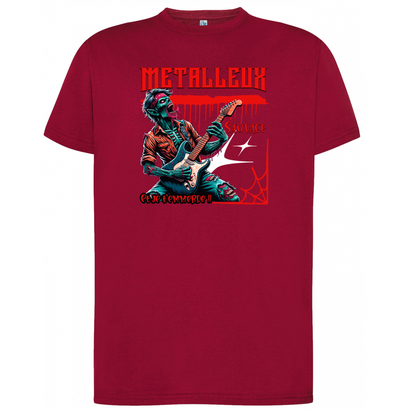 T-shirt premium - Metalleux sauvage et je t'emmerde