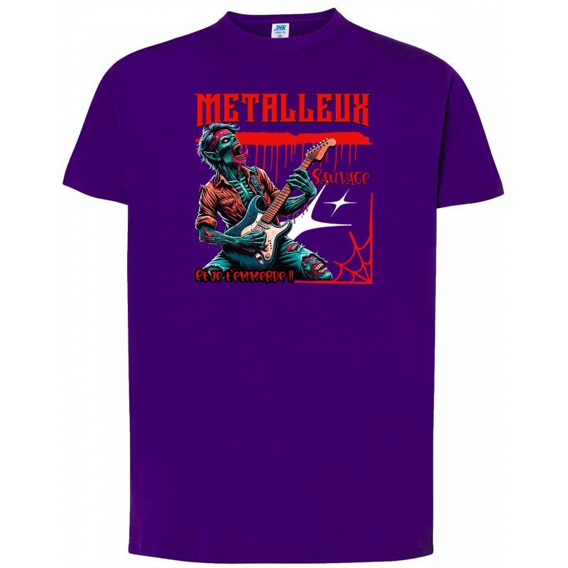 T-shirt premium - Metalleux sauvage et je t'emmerde