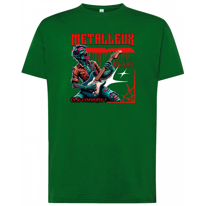 T-shirt premium - Metalleux sauvage et je t'emmerde