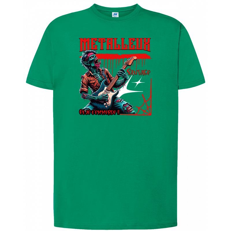 T-shirt premium - Metalleux sauvage et je t'emmerde