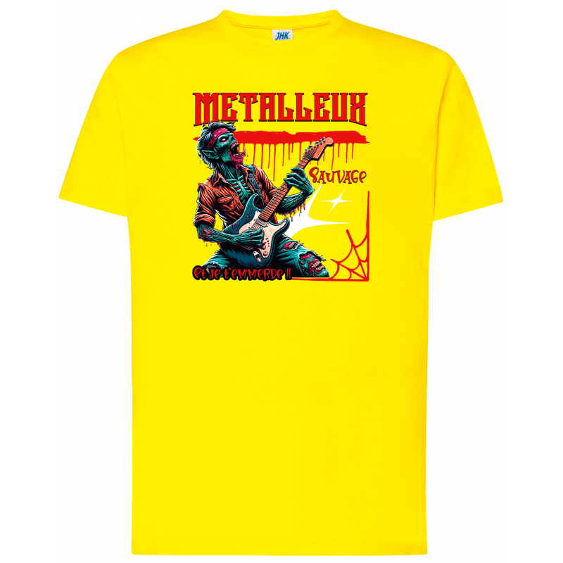 T-shirt premium - Metalleux sauvage et je t'emmerde