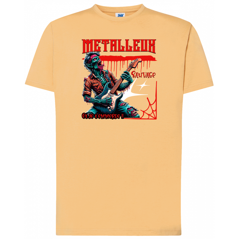 T-shirt premium - Metalleux sauvage et je t'emmerde