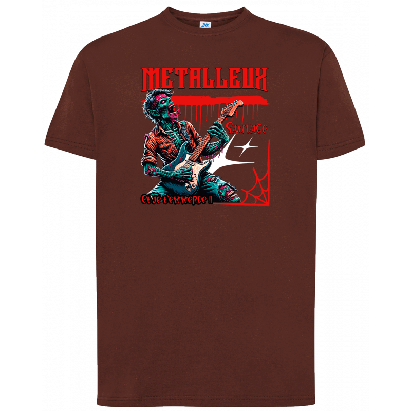 T-shirt premium - Metalleux sauvage et je t'emmerde