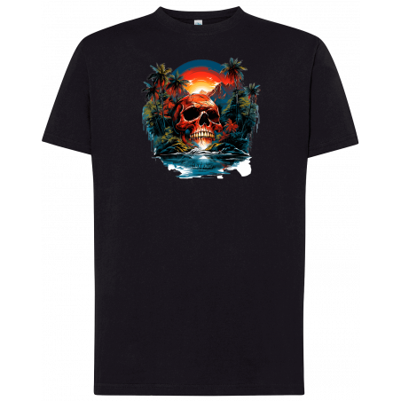 T-shirt premium - Île Maudite & Crâne Damné V2