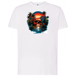 T-shirt premium - Île Maudite & Crâne Damné V2