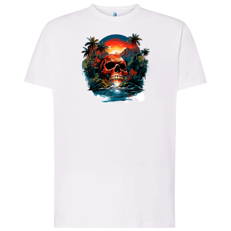 T-shirt premium - Île Maudite & Crâne Damné V2