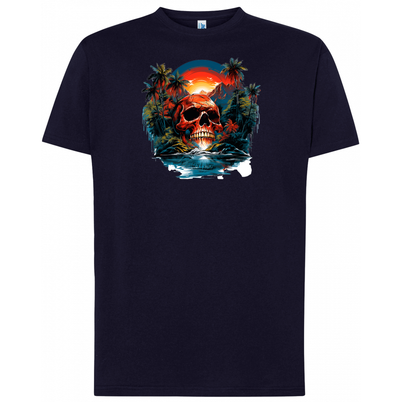 T-shirt premium - Île Maudite & Crâne Damné V2