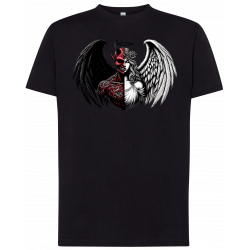 T-shirt premium - Mi-ange, mi-démon