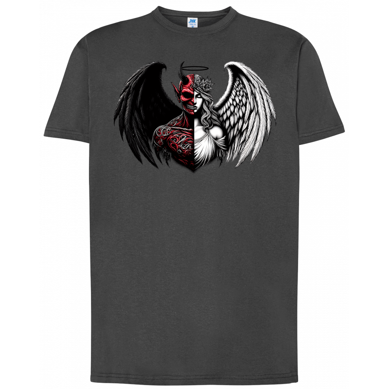 T-shirt premium - Mi-ange, mi-démon