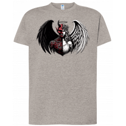 T-shirt premium - Mi-ange, mi-démon