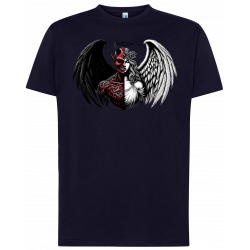 T-shirt premium - Mi-ange, mi-démon