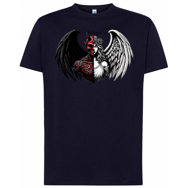 T-shirt premium - Mi-ange, mi-démon