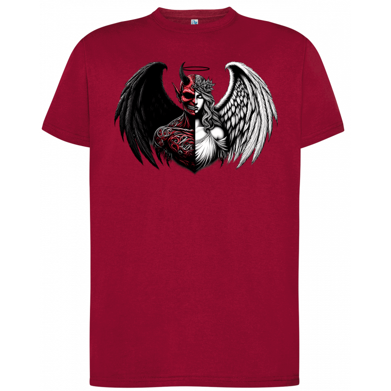 T-shirt premium - Mi-ange, mi-démon