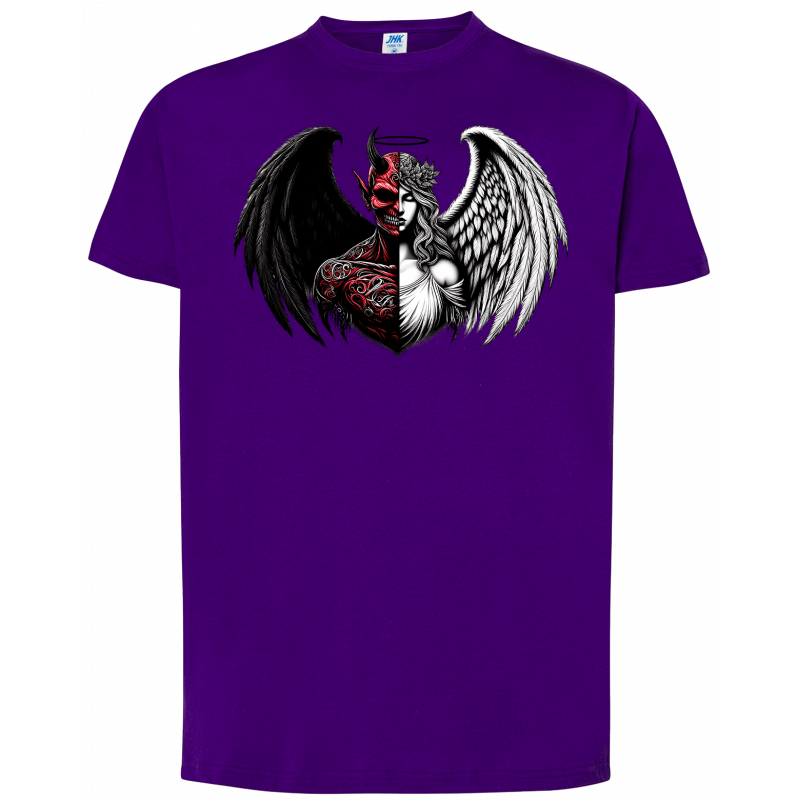 T-shirt premium - Mi-ange, mi-démon