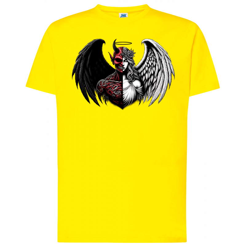 T-shirt premium - Mi-ange, mi-démon