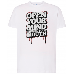 T-shirt premium - Ouvrez votre esprit avant votre bouche