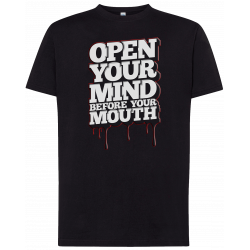 T-shirt premium - Ouvrez votre esprit avant votre bouche