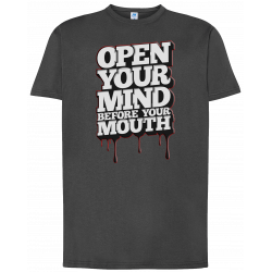 T-shirt premium - Ouvrez votre esprit avant votre bouche