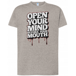 T-shirt premium - Ouvrez votre esprit avant votre bouche