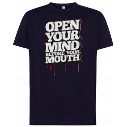 T-shirt premium - Ouvrez votre esprit avant votre bouche
