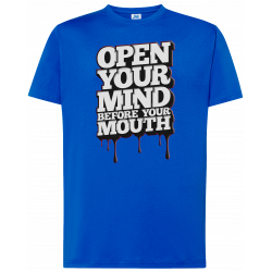 T-shirt premium - Ouvrez votre esprit avant votre bouche