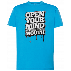 T-shirt premium - Ouvrez votre esprit avant votre bouche