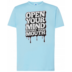 T-shirt premium - Ouvrez votre esprit avant votre bouche