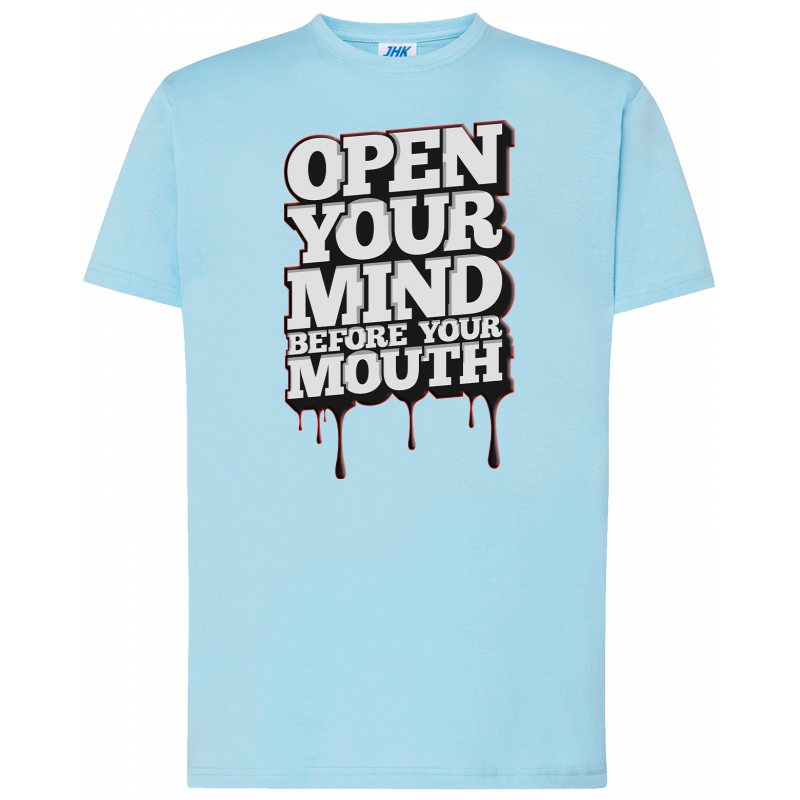 T-shirt premium - Ouvrez votre esprit avant votre bouche