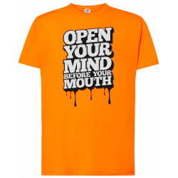 T-shirt premium - Ouvrez votre esprit avant votre bouche