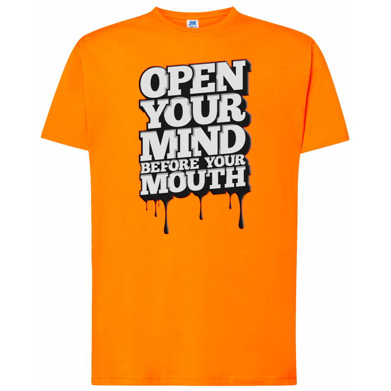 T-shirt premium - Ouvrez votre esprit avant votre bouche