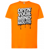 T-shirt premium - Ouvrez votre esprit avant votre bouche