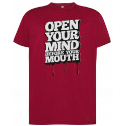 T-shirt premium - Ouvrez votre esprit avant votre bouche