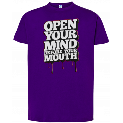 T-shirt premium - Ouvrez votre esprit avant votre bouche