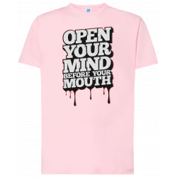 T-shirt premium - Ouvrez votre esprit avant votre bouche