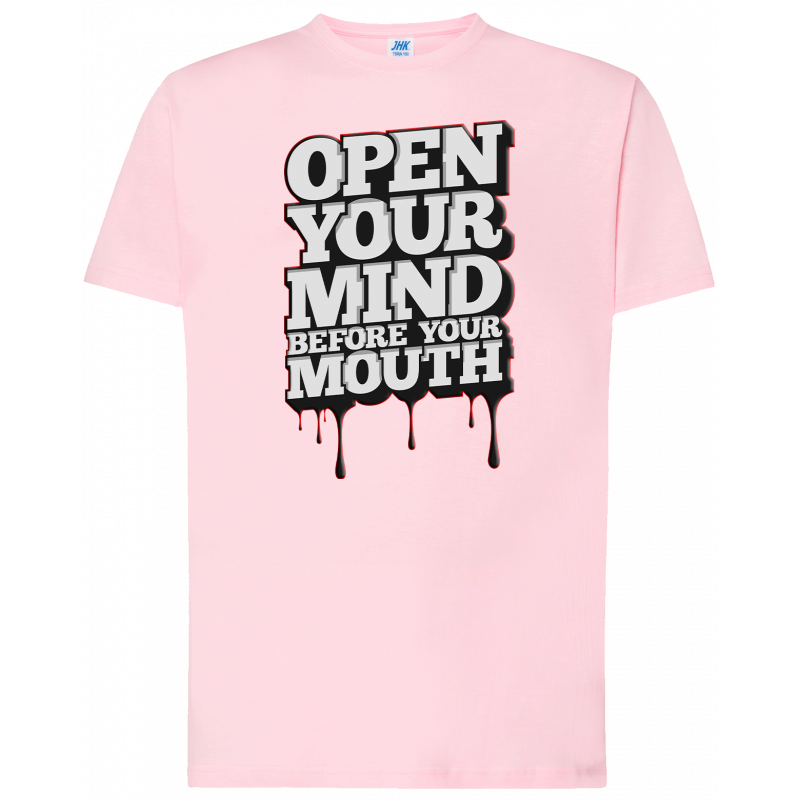 T-shirt premium - Ouvrez votre esprit avant votre bouche