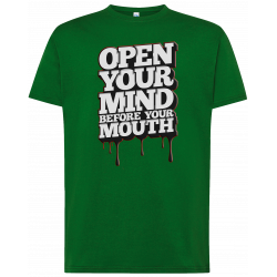 T-shirt premium - Ouvrez votre esprit avant votre bouche