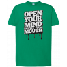 T-shirt premium - Ouvrez votre esprit avant votre bouche