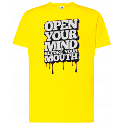 T-shirt premium - Ouvrez votre esprit avant votre bouche