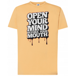 T-shirt premium - Ouvrez votre esprit avant votre bouche