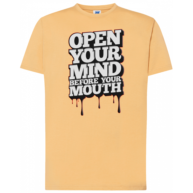 T-shirt premium - Ouvrez votre esprit avant votre bouche